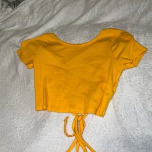 crop top open back top